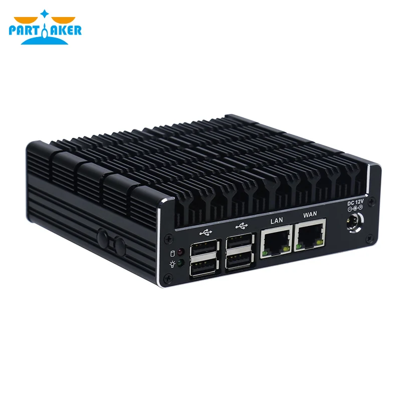 C4 Fanless Mini PC Intel Celeron J3060/J3160 | AES-NI | 4 LAN | 1 com | 2 HDMI | PFSense/Win 7/Linux